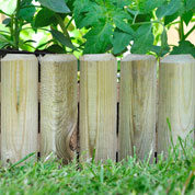 bordure de jardin en bois - burger